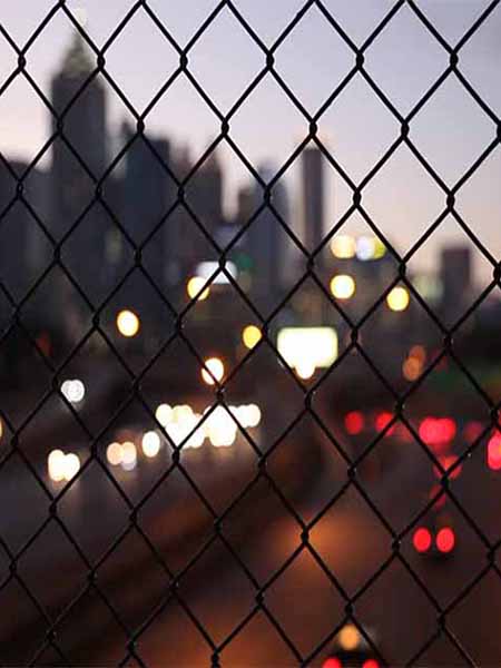 Chain link fence